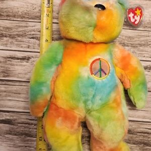 Ty beanie buddy peace bear.